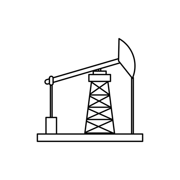 Ölpumpen-Maschinen — Stockvektor