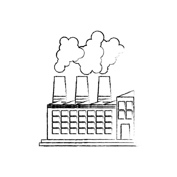 工厂或工业建筑符号 — 图库矢量图片