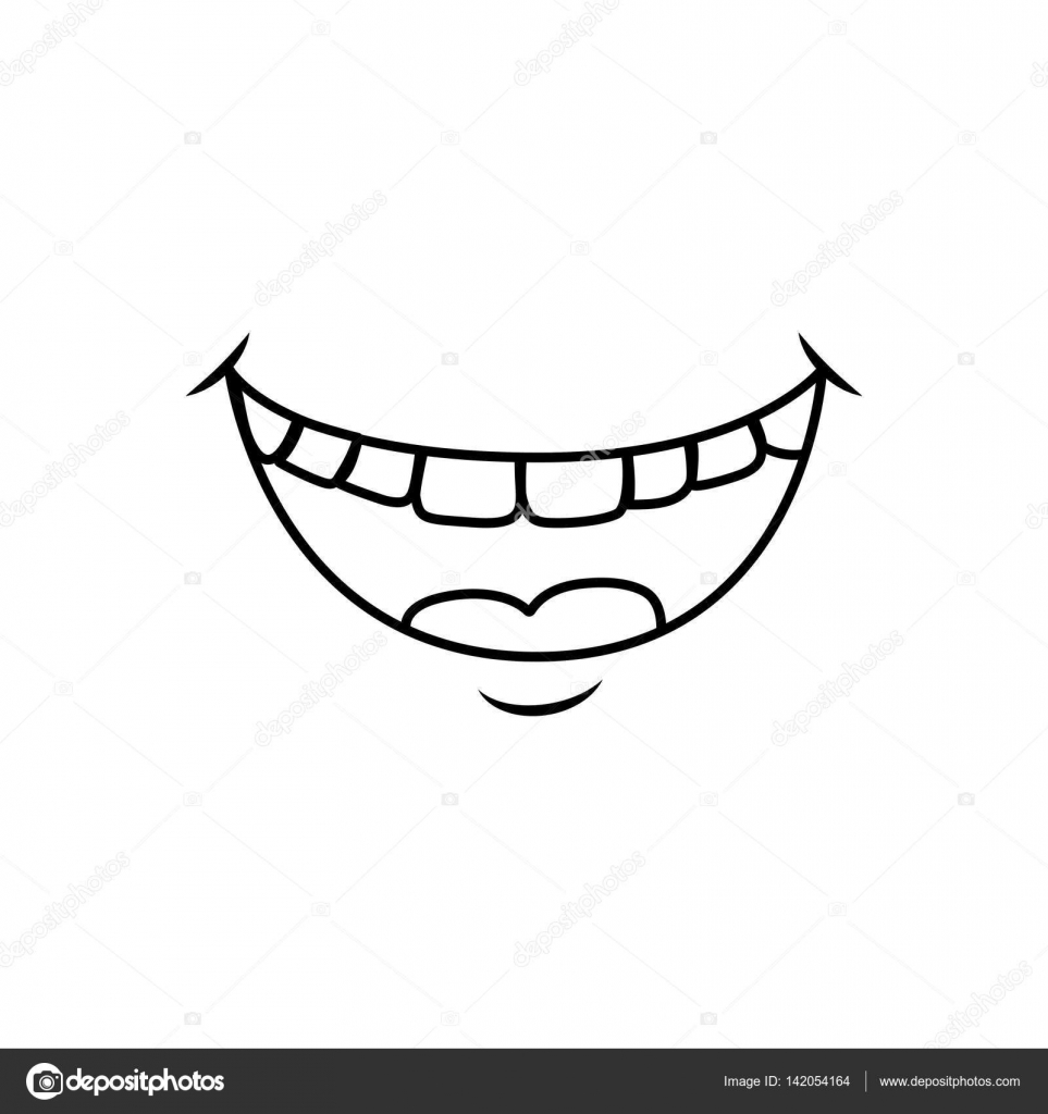 photo Laughing Mouth Graphic depositphotos