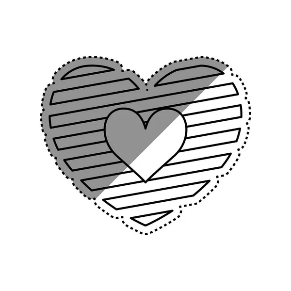 Corazón y amor — Archivo Imágenes Vectoriales