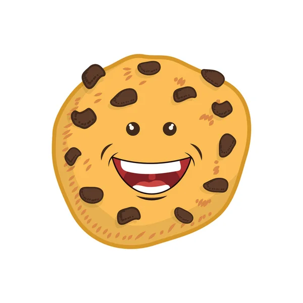 Divertida caricatura de galletas — Vector de stock