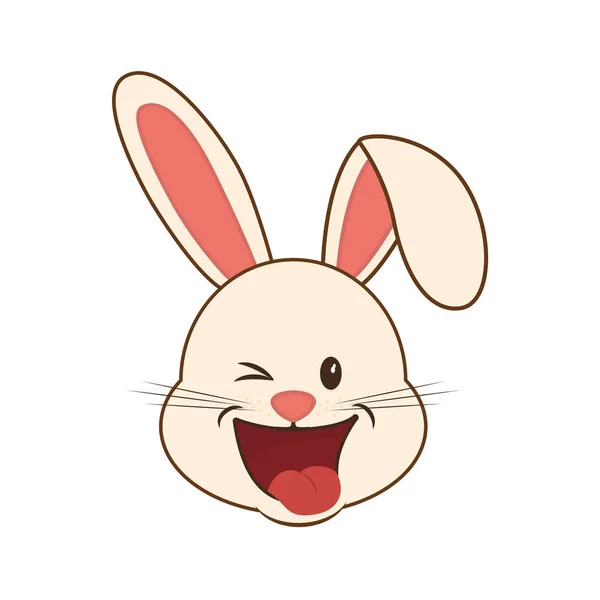 Mignon lapin dessin animé — Image vectorielle