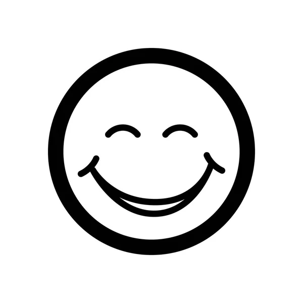 Grappige emoticon cartoon — Stockvector