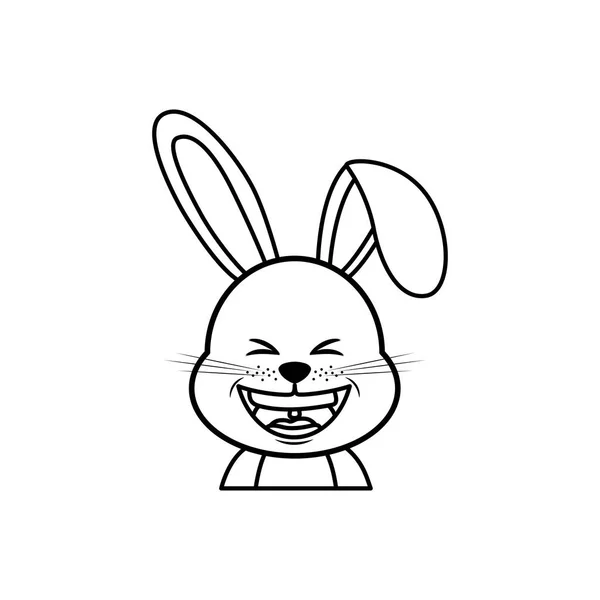 Mignon lapin dessin animé — Image vectorielle