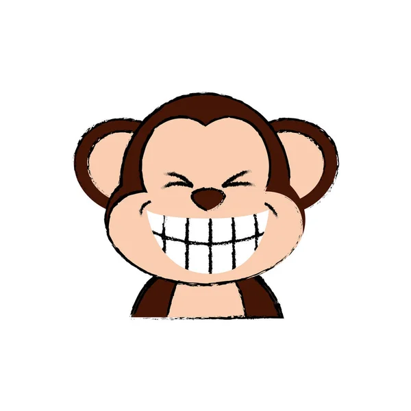 Desenho animado macaco bonito —  Vetores de Stock