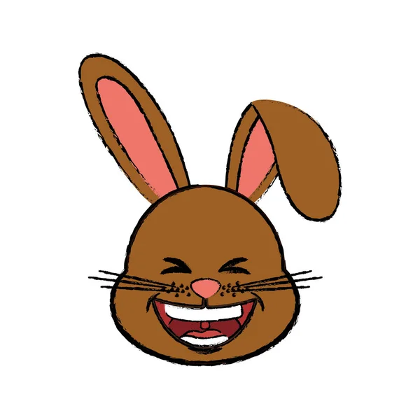 Mignon lapin dessin animé — Image vectorielle