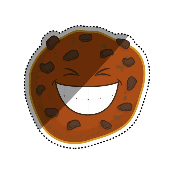 Grappige cookie cartoon — Stockvector