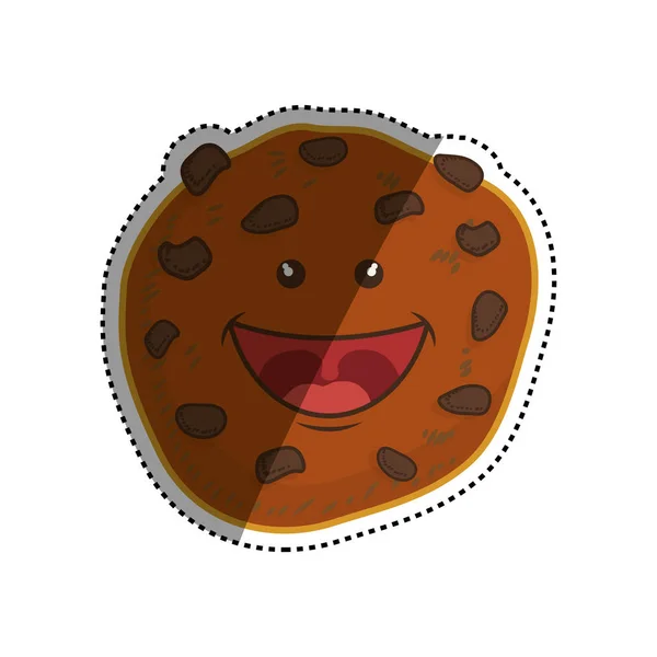 Grappige cookie cartoon — Stockvector