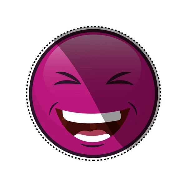 Funny emoticon cartoon — Stock Vector