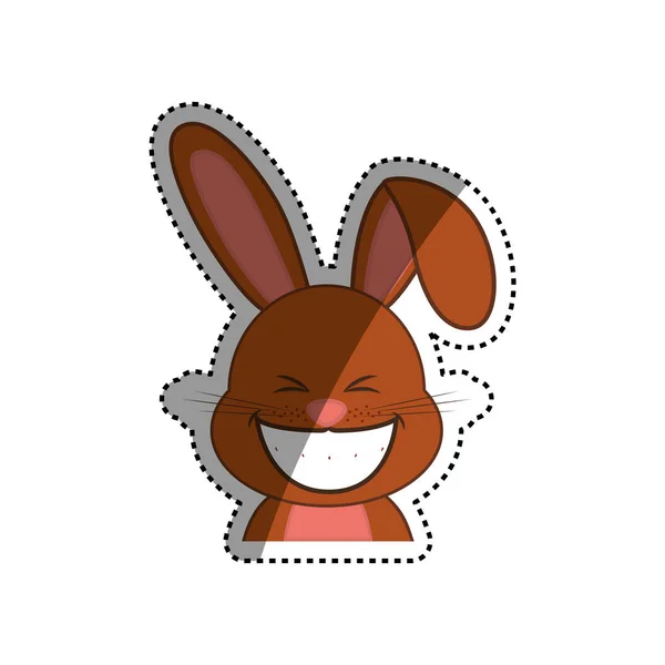 Schattig konijn cartoon — Stockvector
