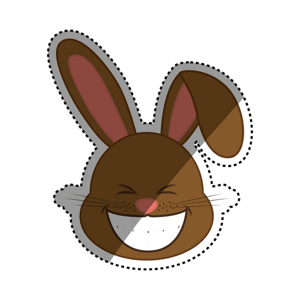 Mignon lapin dessin animé — Image vectorielle