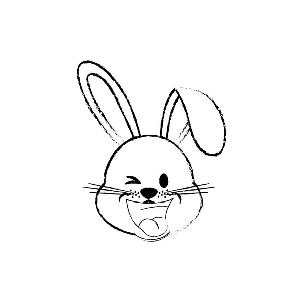 Mignon lapin dessin animé — Image vectorielle