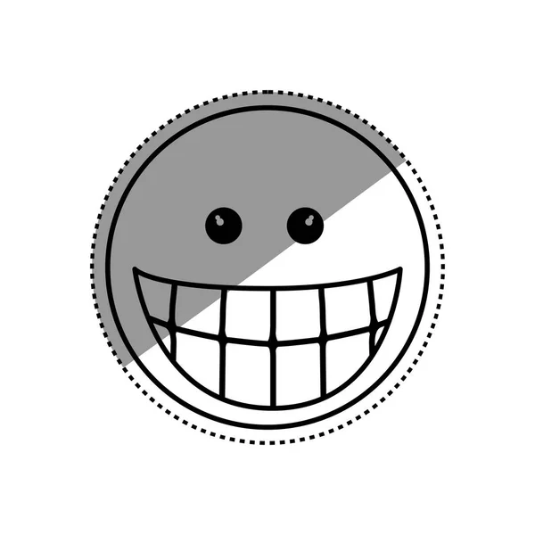 Desenho animado emoticon engraçado — Vetor de Stock