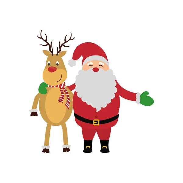 Navidad lindo dibujo animado — Vector de stock