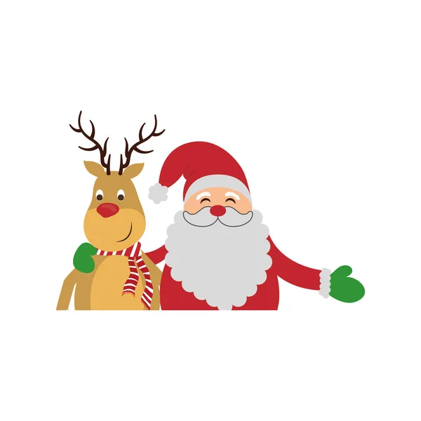 Navidad lindo dibujo animado — Vector de stock