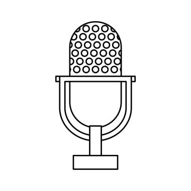 Vintage radyo mikrofon