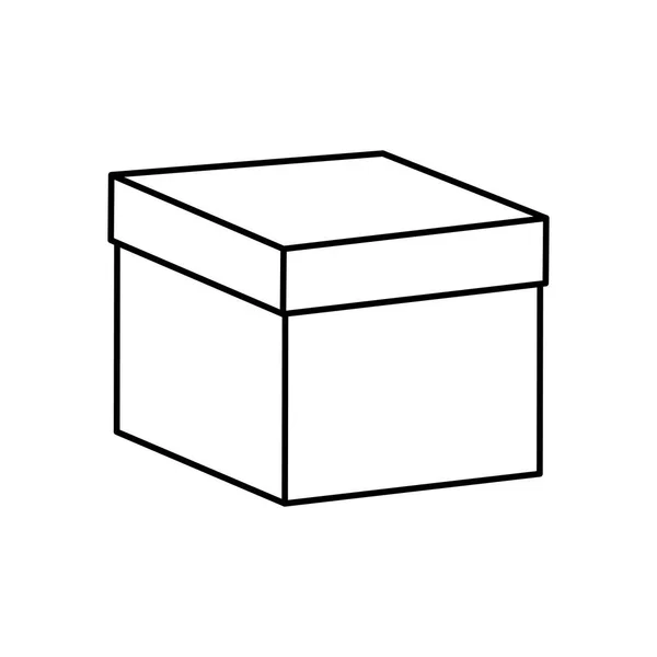 Boîte de carton de livraison — Image vectorielle