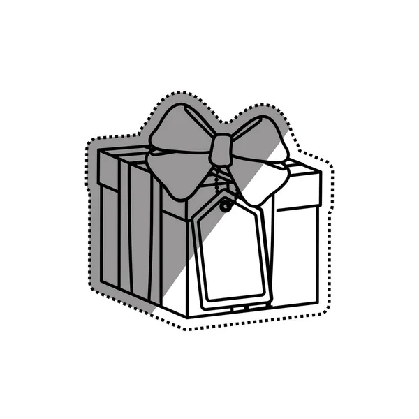 Caja de regalo aislada — Vector de stock