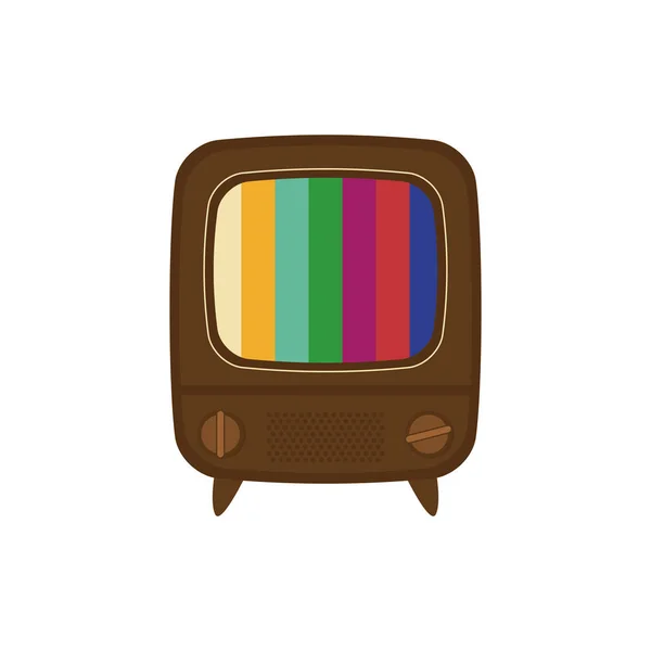 Dispositivo de tv vintage — Vetor de Stock