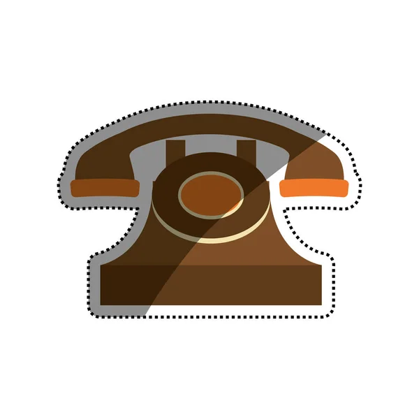 Dispositivo telefonico vintage — Vettoriale Stock