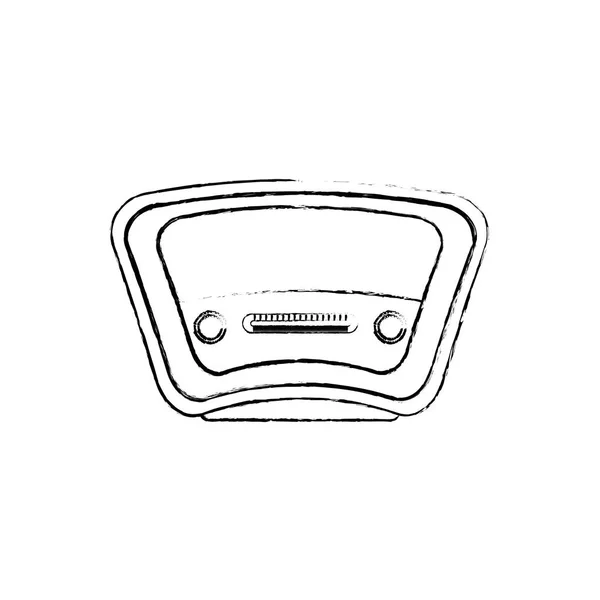 Radio stereo vintage — Vettoriale Stock