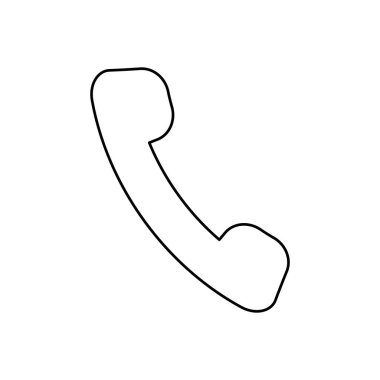 Telefon siluet siyah beyaz