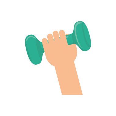 İzole jimnastik salonu ağırlık