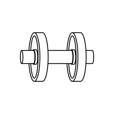 İzole jimnastik salonu ağırlık