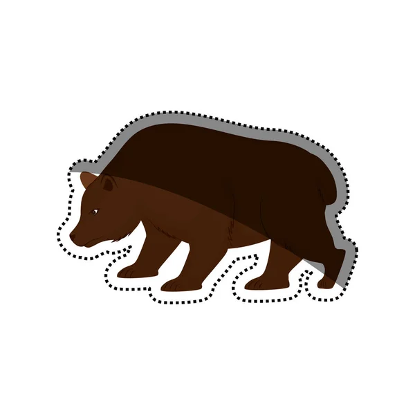 Oso de bolsa — Vector de stock