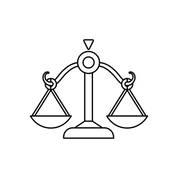 Правосуддя баланс ізольовані — стоковий вектор