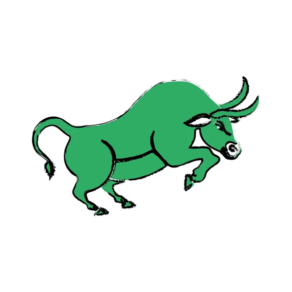 Symbole du marché boursier Bull — Image vectorielle