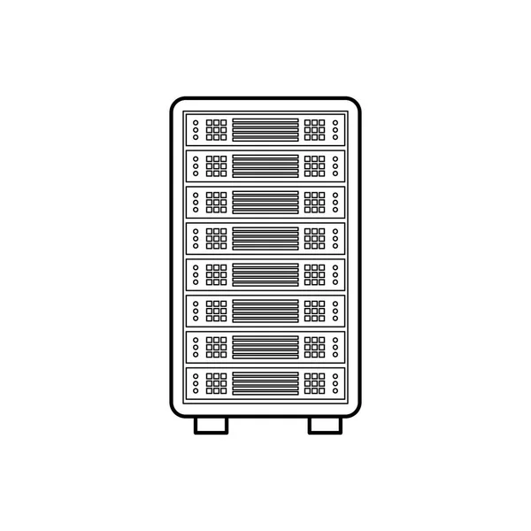 Computadora de almacenamiento — Vector de stock
