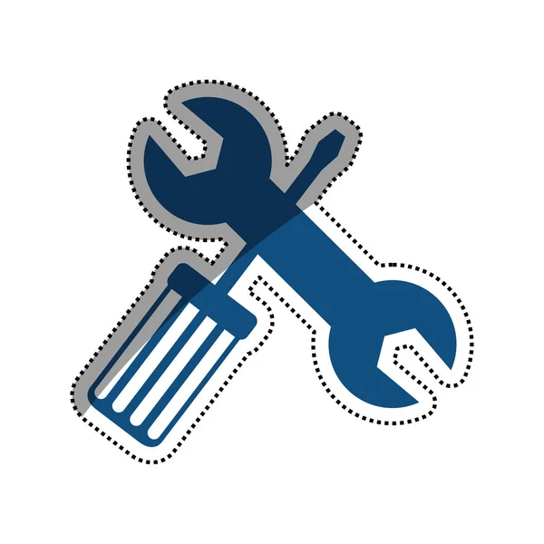 Construction tools symbol — Stock Vector