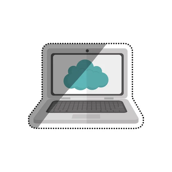 Technologie cloud computing — Stockový vektor