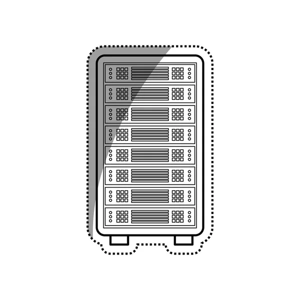 Databas lagring dator — Stock vektor