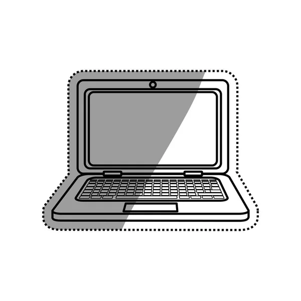 Laptop computer technology — Stock Vector