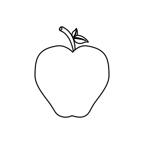 Deliciosa fruta de maçã — Vetor de Stock