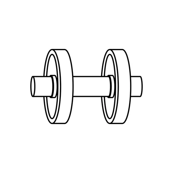 Sportschool gewicht geïsoleerd — Stockvector