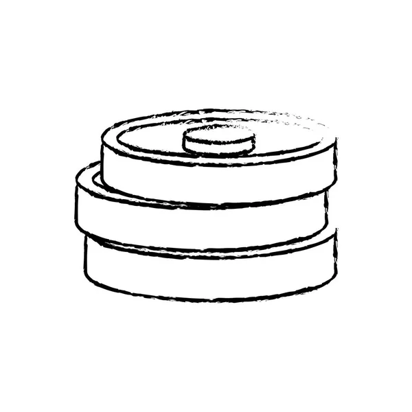 Тренажерний зал ваги диска — стоковий вектор