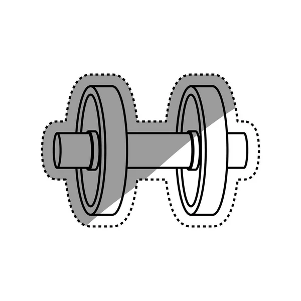 Gimnasio peso aislado — Vector de stock