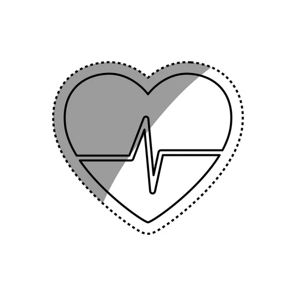 Heart healthy symbol — Stock Vector