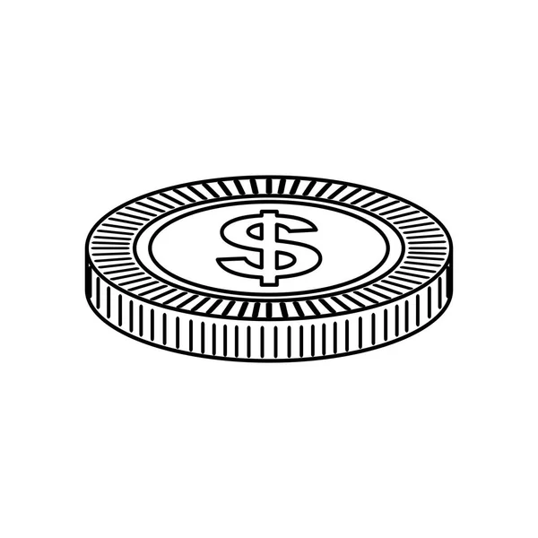 Pièce de monnaie — Image vectorielle