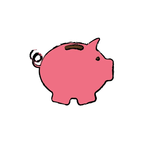 Piggy Spara pengar — Stock vektor