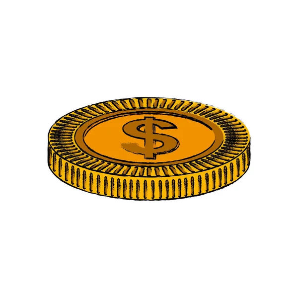 Munt van geld — Stockvector