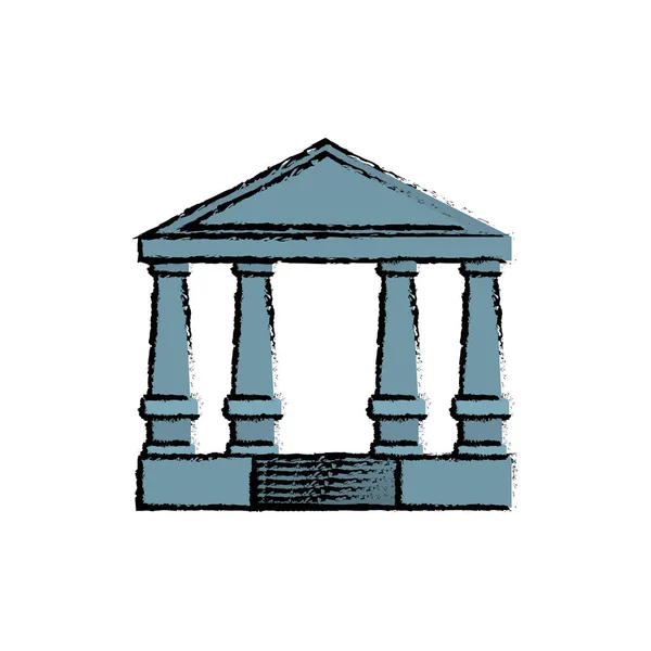 Symbole du bâtiment bancaire — Image vectorielle