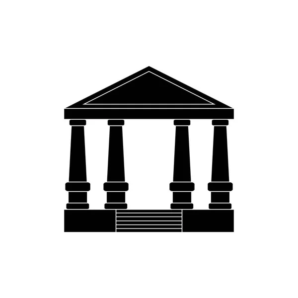 Símbolo del edificio del banco — Vector de stock
