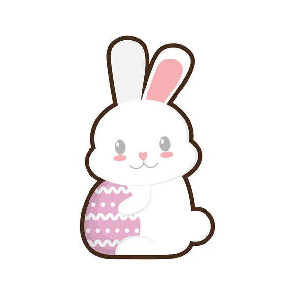 Oeuf de lapin de Pâques symbole — Image vectorielle