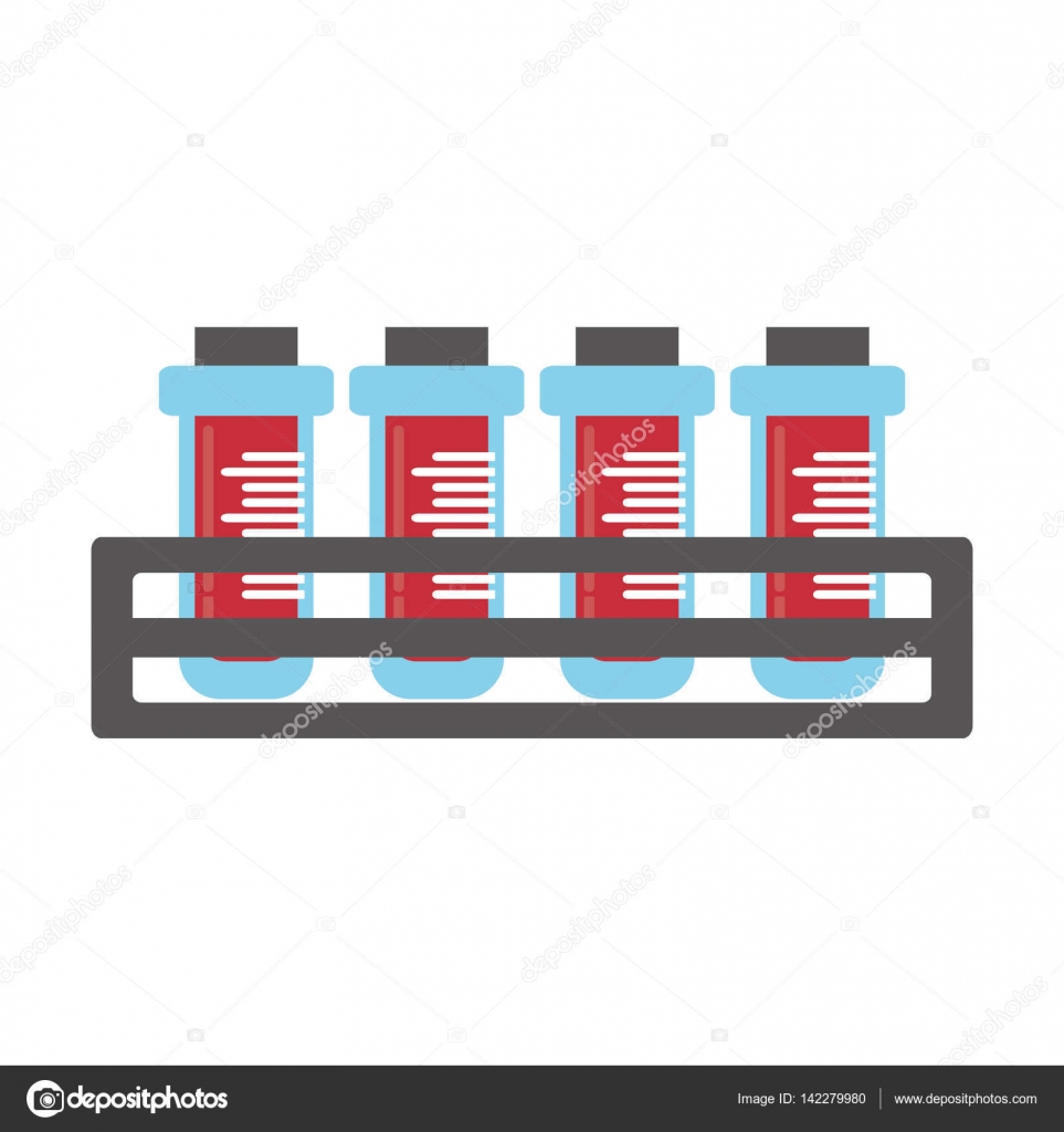 Muestra De Tubo De Análisis De Sangre Con Cremallera Vector De Stock ...