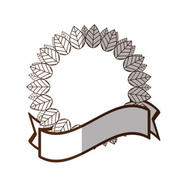 çiçek etiket yaprakları dekoratif çerçeve gölge