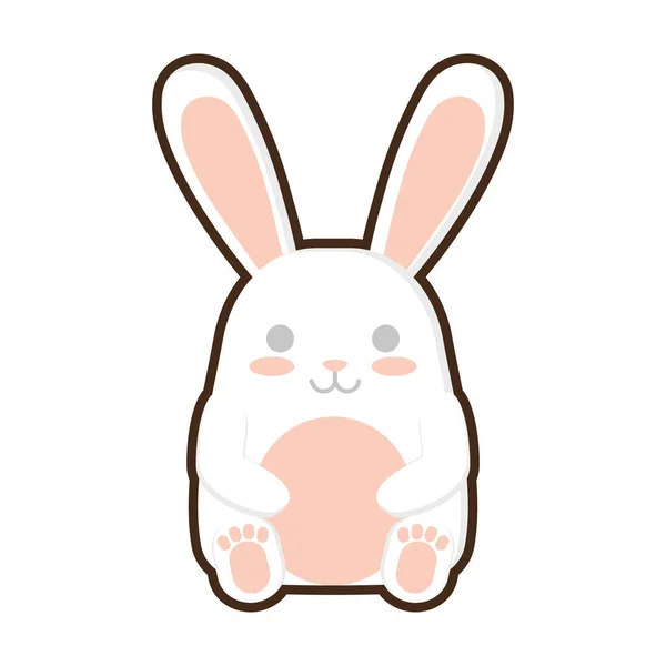 Cartone animato pasqua coniglietto decorazione — Vettoriale Stock
